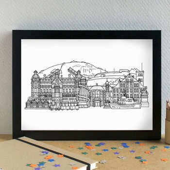 Weymouth Skyline Art Print Unframed, 2 of 6