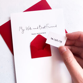 Personalised Husband/Wife Best Friend Envelope Card, 2 of 8