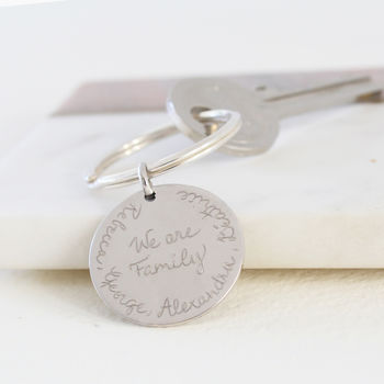 Personalised We Are Family Keyring, 2 of 4