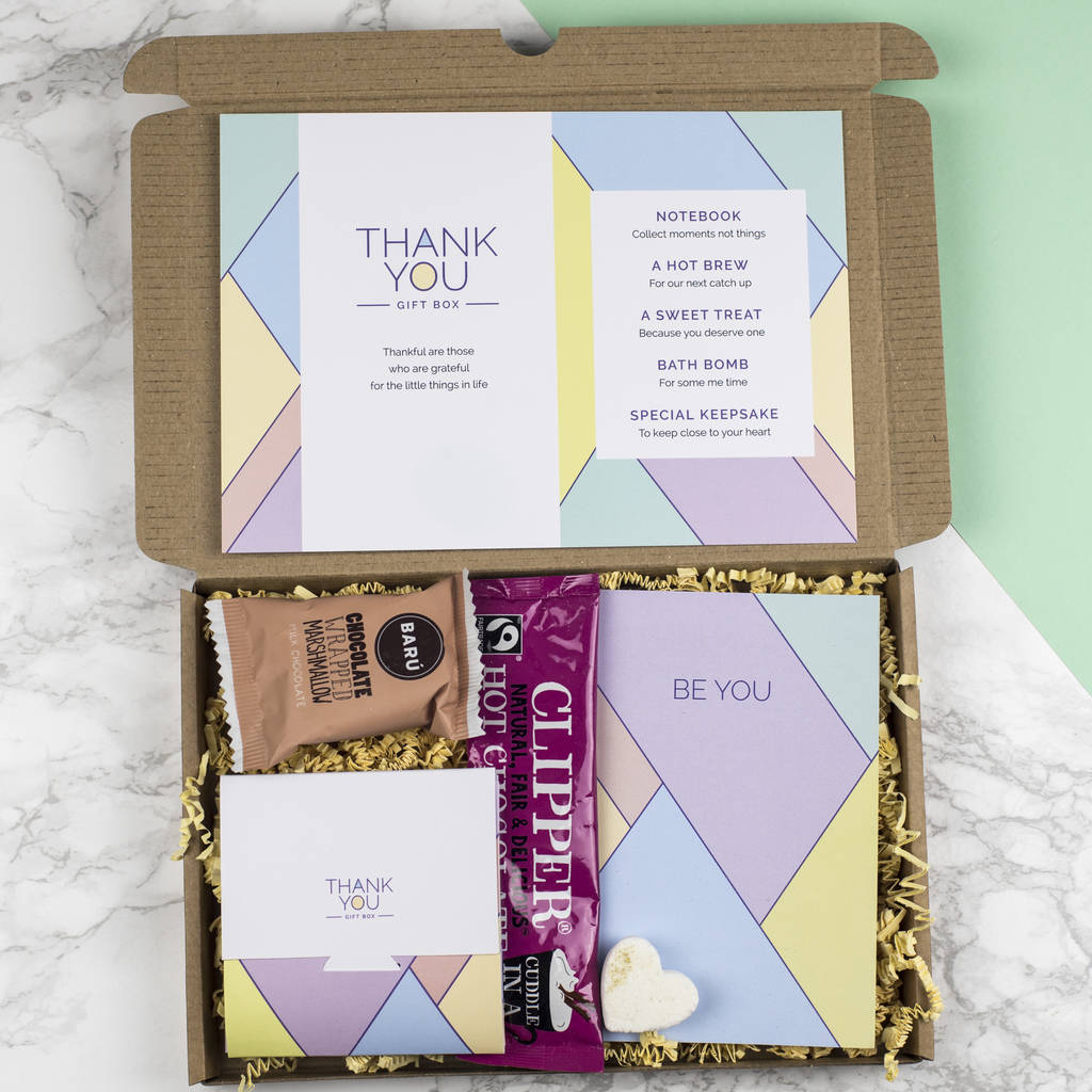 Personalised Thank You Letterbox T Box By Milly Inspired