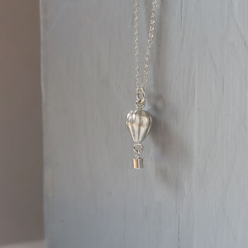 Silver Hot Air Balloon Necklace, 5 of 5