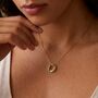 Circle Charm Necklace Gold, thumbnail 1 of 8