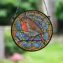 Robin Appear Stained Glass Effect Suncatcher, thumbnail 2 of 7