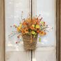 Autumn Fall Basket Door Wreath, thumbnail 10 of 12