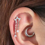 Star Constellation Flat Back Piercing, thumbnail 1 of 6