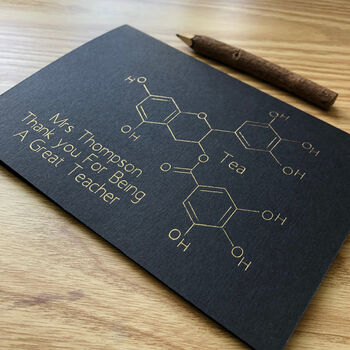 Personalised Tea Molecule Chemistry Card, 12 of 12
