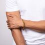 Mens Gold Plated Stainless Steel Heavy Curb Bracelet, thumbnail 2 of 8
