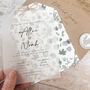 Willow Vellum Tag Wedding Invitations, thumbnail 2 of 6