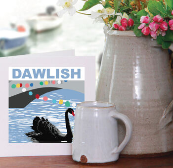 Dawlish Black Swan Greeting Card, 2 of 2