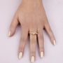 Golden Rose Quartz Meteor Ring, thumbnail 1 of 3
