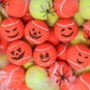Six Spooky Pumpkin Halloween Tennis Balls, thumbnail 7 of 7