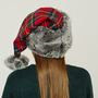 Christmas Tartan Santa Hat, thumbnail 3 of 5