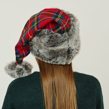 Christmas Tartan Santa Hat, 3 of 5