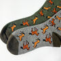 Personalised Birthday Horse Bamboo Socks With Gold Foil Label, thumbnail 5 of 8