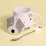 G Decor Dog Ceramic Tea Coffee Mug With Matching Lid, thumbnail 2 of 6