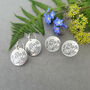 Cow Parsley Floral Drop Earrings In Sterling Silver, thumbnail 4 of 4