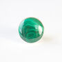 Large Silver Malachite Ring 'Transformation', thumbnail 4 of 8