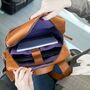 Personalised Leather Laptop Backpack Unisex ' Porter ', thumbnail 8 of 11