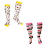 Gift Set Of Two Pairs Of Squelch Adult Socks Zebra, thumbnail 1 of 3