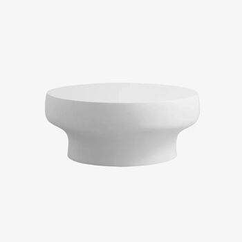 Surko Smooth White Round Coffee Table, 2 of 5