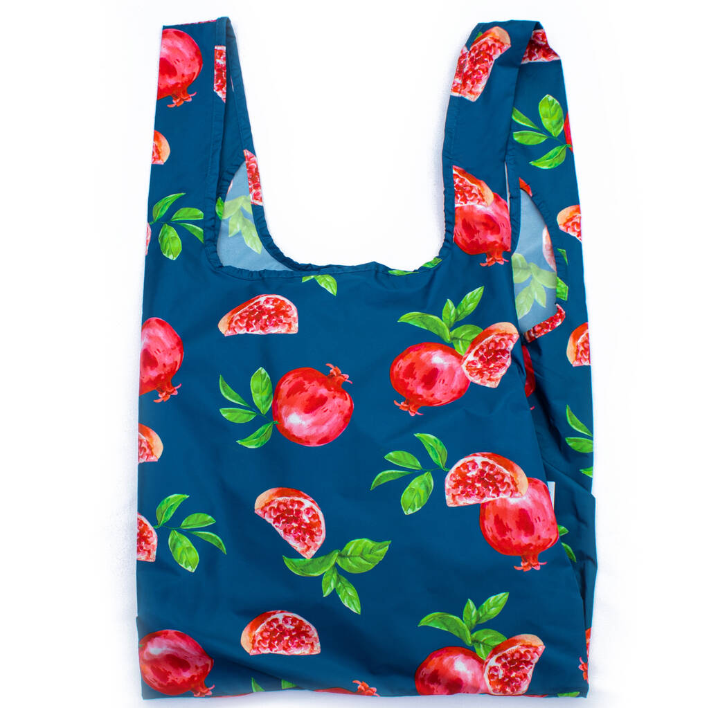 Pomegranate 100 Recycled Plastic Reusable Bag By KIND BAG