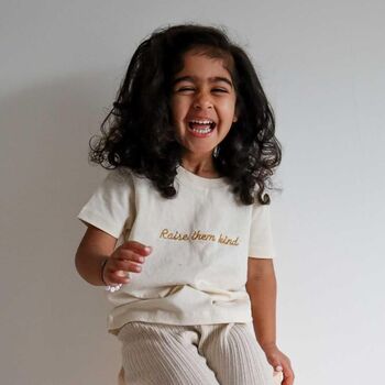 Raise Them Kind Natural Baby And Kids Organic Tee, 7 of 8