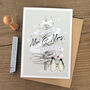 Personalised First Christmas As Mr And Mrs Penguin Card, thumbnail 1 of 3