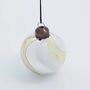 Glowi Large Gold, White And Silver Baubles Set Of Six, thumbnail 3 of 10