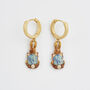 Fable X Peter Rabbit Reading Charm Huggie Earrings, thumbnail 1 of 7