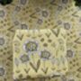 Mustard Retro Flower Wrapping Paper, thumbnail 3 of 4