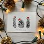 Pine Cones With Christmas Hats Pack Of Six, thumbnail 3 of 6