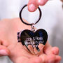 Personalised Heart Locket Keyring, thumbnail 1 of 8