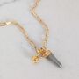 The En Pointe Pyrite Gemstone Necklace, thumbnail 6 of 9