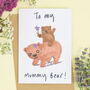 Mothers Day Card Mummy Bear, thumbnail 1 of 1