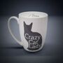 Crazy Cat Lady Bone China Mug Free Personalisation, thumbnail 2 of 4