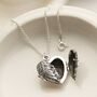 Sterling Silver Love Wings Locket Necklace, thumbnail 7 of 12