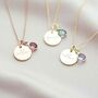 Esme Personalised Initial Birthstone Necklace, thumbnail 3 of 12