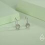 Genuine Labradorite Drop Earrings In Sterling Silver, thumbnail 6 of 11