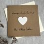 Personalised Wooden Heart Wedding Card, thumbnail 1 of 3