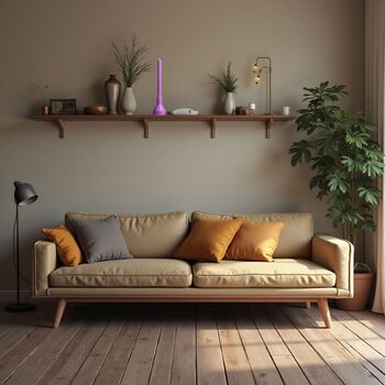 Hand Poured Purple Candle With Holder, 4 of 5