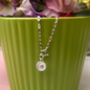Sterling Silver Dainty Sunflower Anklet, thumbnail 1 of 11