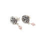 Rose Stud Earrings With Birthstones, thumbnail 1 of 6