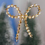 Gold Crystal Bow Christmas Ornament, thumbnail 1 of 3