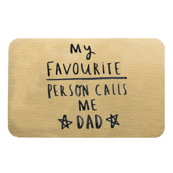 'My Favourite People Call Me Daddy / Dad' Wallet Card, 4 of 9