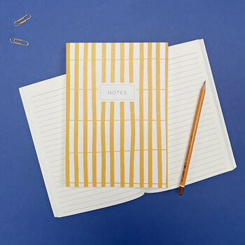 Mustard Stripe Notebook, 3 of 7