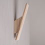 Modern Wooden Wall Hook In Ash Or Black Finish, thumbnail 3 of 6