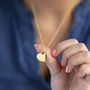 Polished Gold Plated Cut Out Heart Necklace, thumbnail 7 of 11