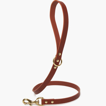 Tan Leather Dog And Puppy Lead, 2 of 4