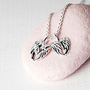Angel Wings Sterling Silver Necklace On Gift Card, thumbnail 2 of 11