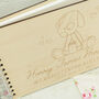 Personalised Engraved Christening Puppy Guest Book, thumbnail 2 of 5
